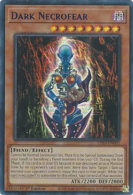 Dark Necrofear (Blue) [LDS3-EN002] Ultra Rare | Gear Gaming Bentonville