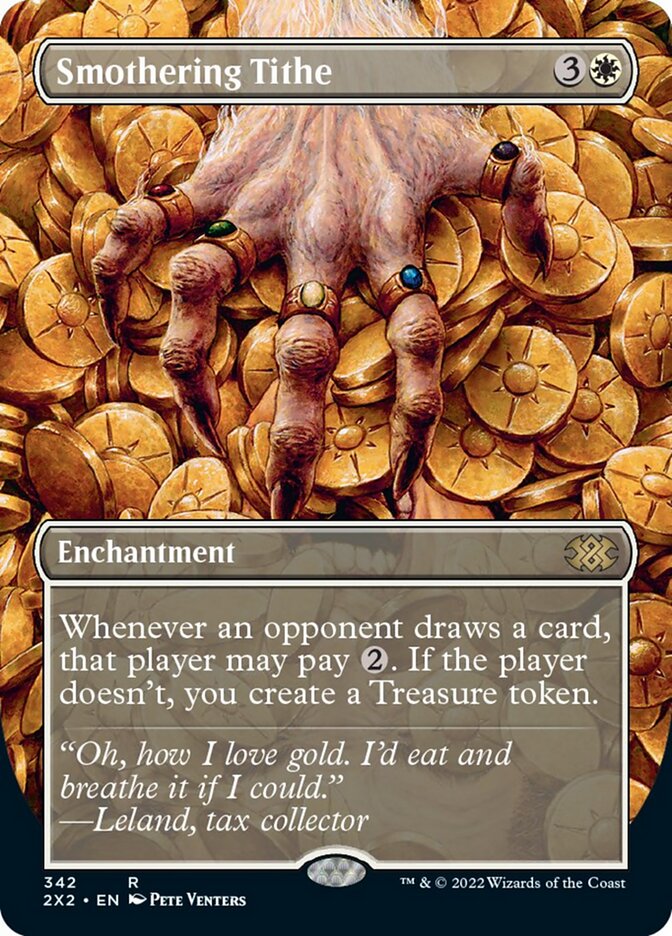 Smothering Tithe (Borderless Alternate Art) [Double Masters 2022] | Gear Gaming Bentonville