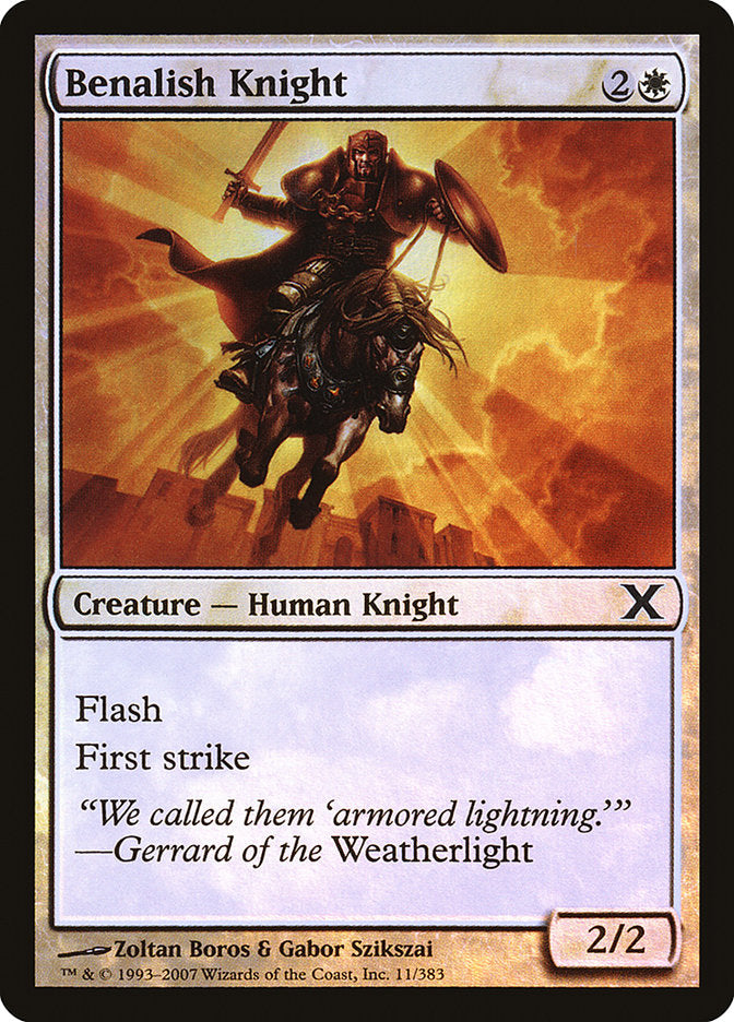 Benalish Knight (Premium Foil) [Tenth Edition] | Gear Gaming Bentonville