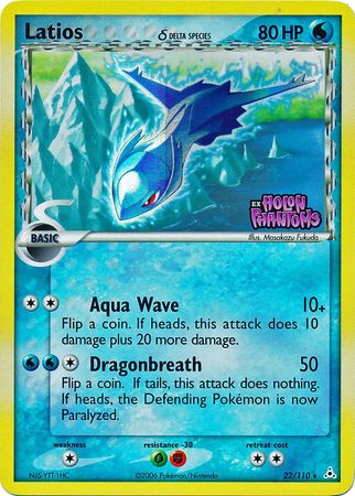 Latios (22/110) (Delta Species) (Stamped) [EX: Holon Phantoms] | Gear Gaming Bentonville