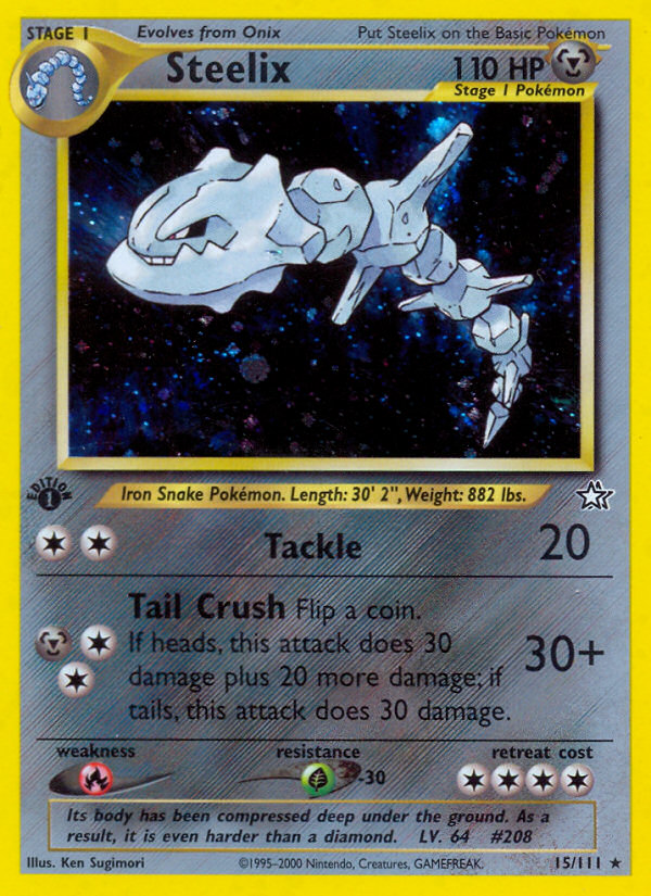 Steelix (15/111) [Neo Genesis 1st Edition] | Gear Gaming Bentonville