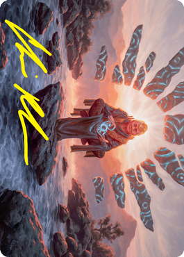 Jadzi, Oracle of Arcavios Art Card (Gold-Stamped Signature) [Strixhaven: School of Mages Art Series] | Gear Gaming Bentonville