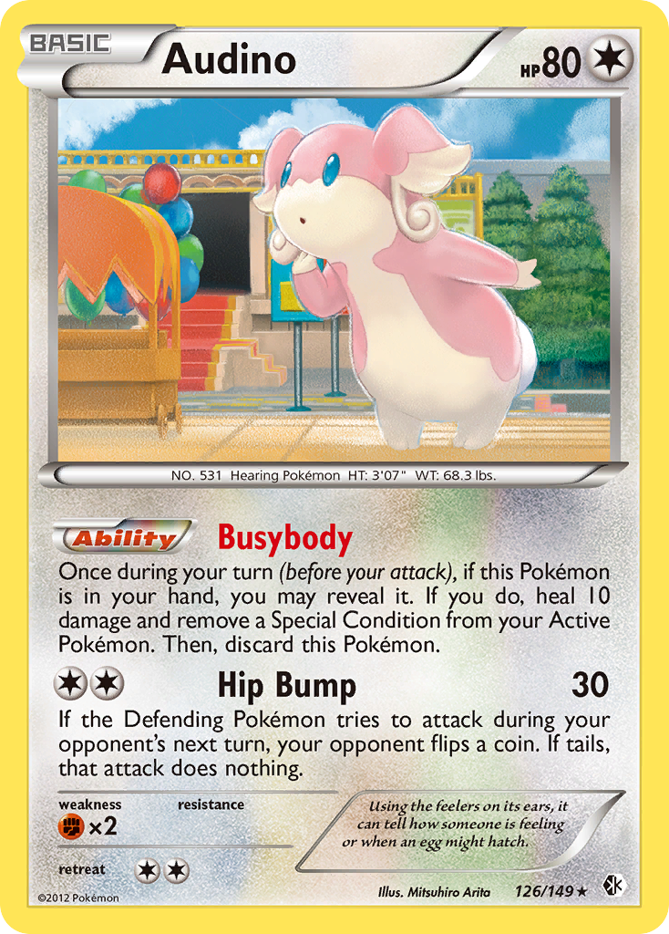 Audino (126/149) [Black & White: Boundaries Crossed] | Gear Gaming Bentonville