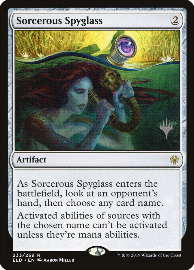 Sorcerous Spyglass (Promo Pack) [Throne of Eldraine Promos] | Gear Gaming Bentonville