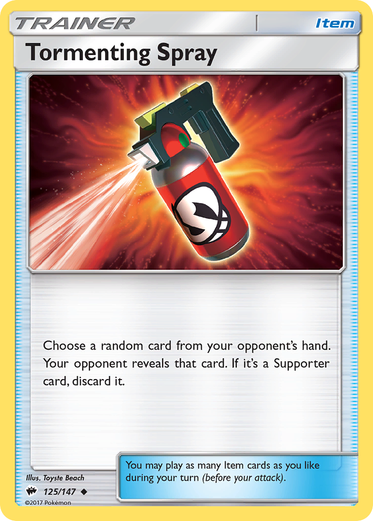 Tormenting Spray (125/147) [Sun & Moon: Burning Shadows] | Gear Gaming Bentonville