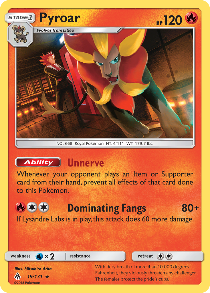 Pyroar (19/131) [Sun & Moon: Forbidden Light] | Gear Gaming Bentonville