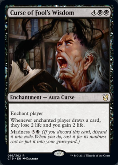 Curse of Fool's Wisdom [Commander 2019] | Gear Gaming Bentonville