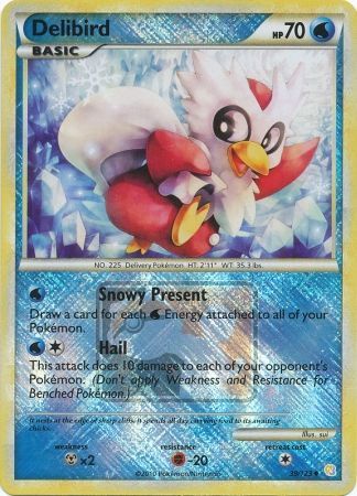 Delibird (39/123) (League Promo) [HeartGold & SoulSilver: Base Set] | Gear Gaming Bentonville