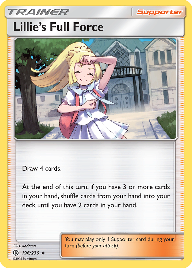 Lillie's Full Force (196/236) [Sun & Moon: Cosmic Eclipse] | Gear Gaming Bentonville