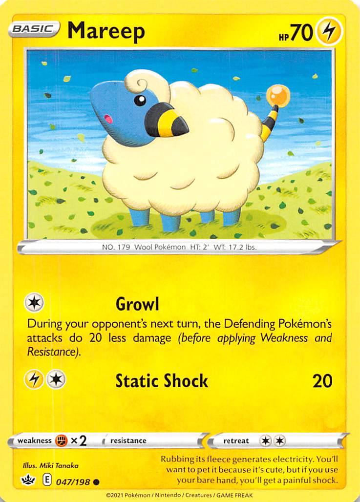 Mareep (047/198) [Sword & Shield: Chilling Reign] | Gear Gaming Bentonville