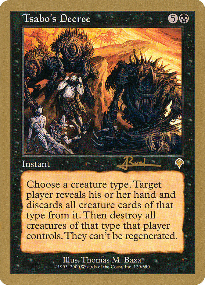 Tsabo's Decree (Antoine Ruel) [World Championship Decks 2001] | Gear Gaming Bentonville