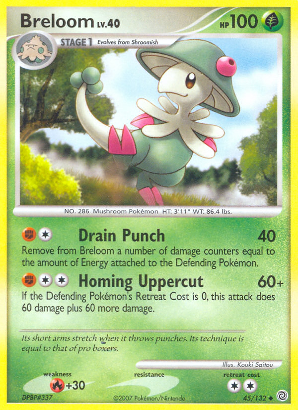 Breloom (45/132) [Diamond & Pearl: Secret Wonders] | Gear Gaming Bentonville