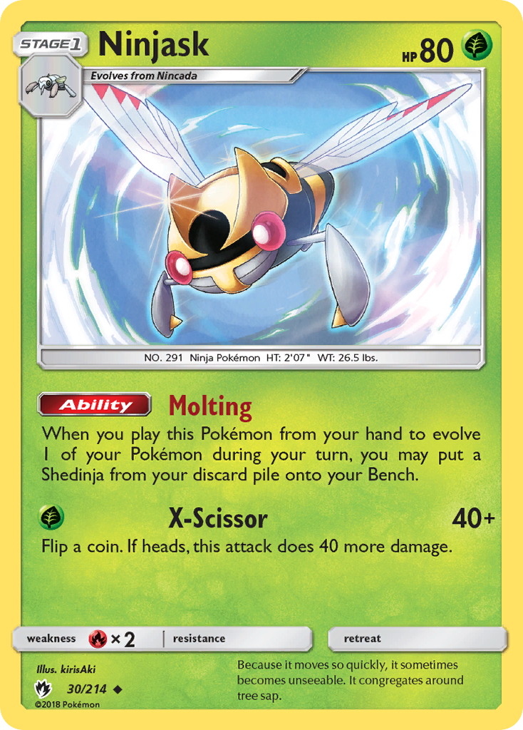 Ninjask (30/214) [Sun & Moon: Lost Thunder] | Gear Gaming Bentonville