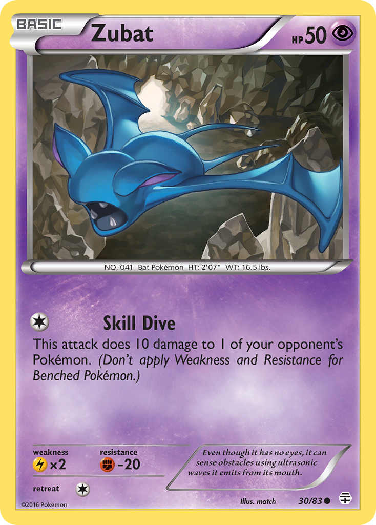 Zubat (30/83) [XY: Generations] | Gear Gaming Bentonville