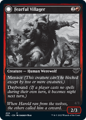 Fearful Villager // Fearsome Werewolf [Innistrad: Double Feature] | Gear Gaming Bentonville