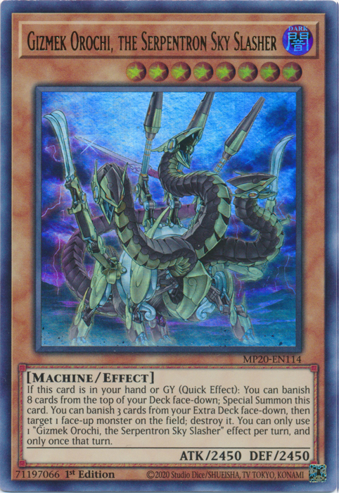 Gizmek Orochi, the Serpentron Sky Slasher [MP20-EN114] Ultra Rare | Gear Gaming Bentonville