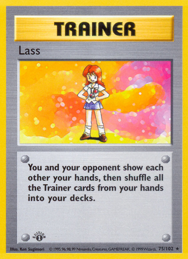 Lass (75/102) (Shadowless) [Base Set 1st Edition] | Gear Gaming Bentonville