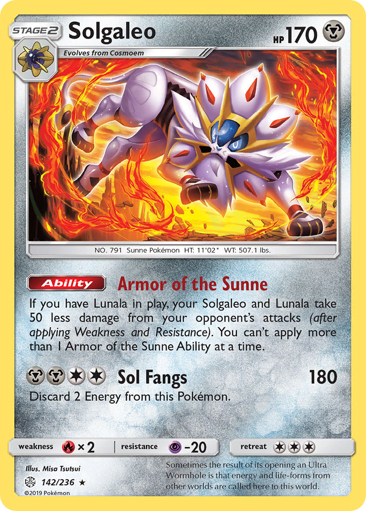 Solgaleo (142/236) [Sun & Moon: Cosmic Eclipse] | Gear Gaming Bentonville