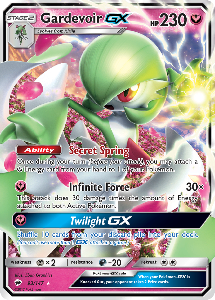 Gardevoir GX (93/147) [Sun & Moon: Burning Shadows] | Gear Gaming Bentonville