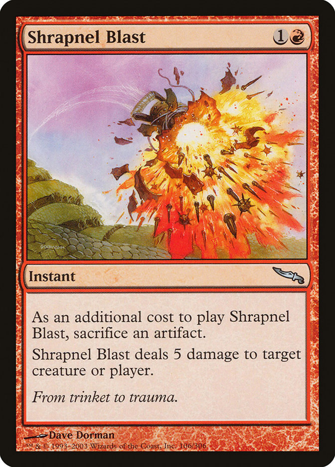 Shrapnel Blast [Mirrodin] | Gear Gaming Bentonville