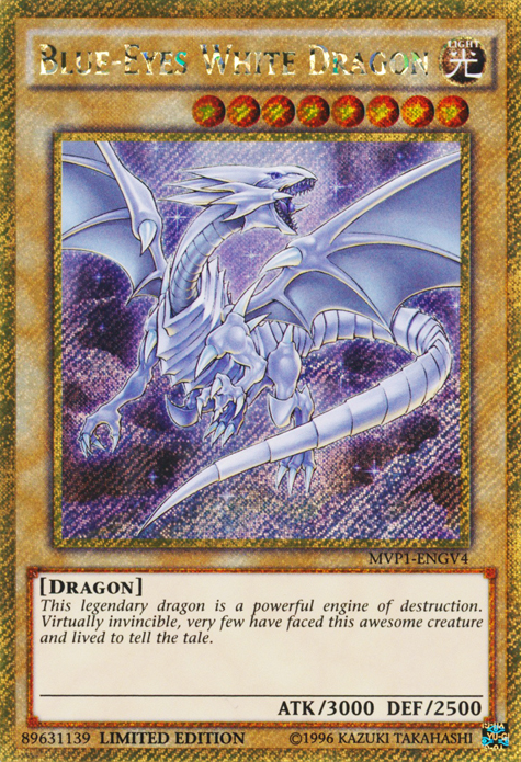 Blue-Eyes White Dragon [MVP1-ENGV4] Gold Secret Rare | Gear Gaming Bentonville