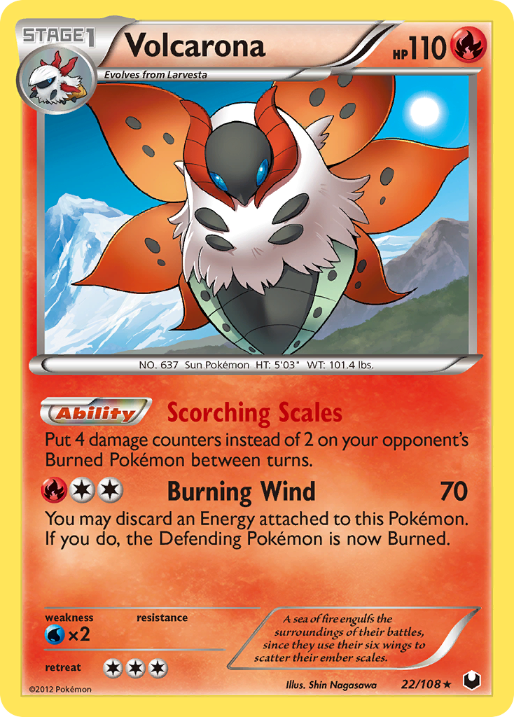 Volcarona (22/108) [Black & White: Dark Explorers] | Gear Gaming Bentonville