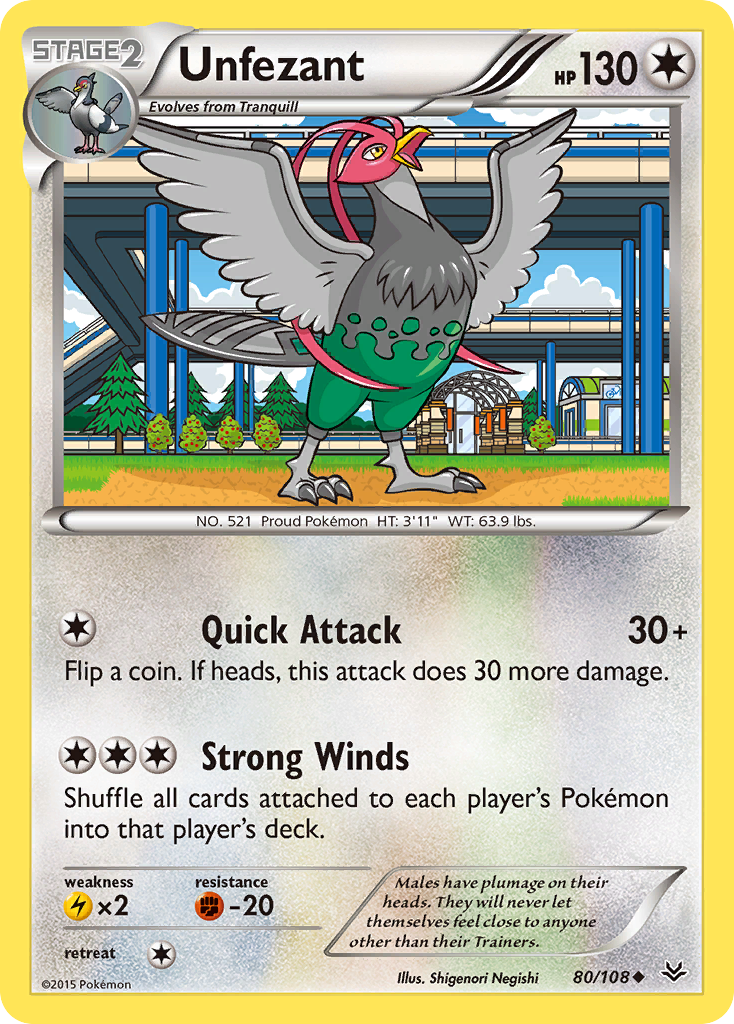 Unfezant (80/108) [XY: Roaring Skies] | Gear Gaming Bentonville