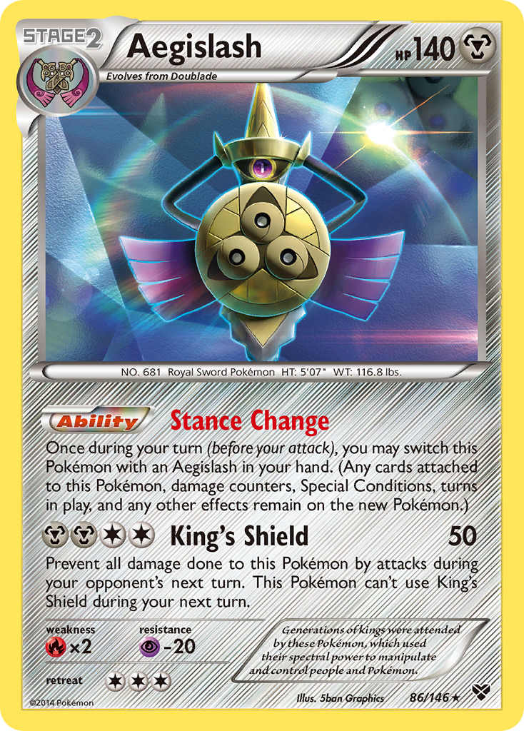 Aegislash (86/146) [XY: Base Set] | Gear Gaming Bentonville