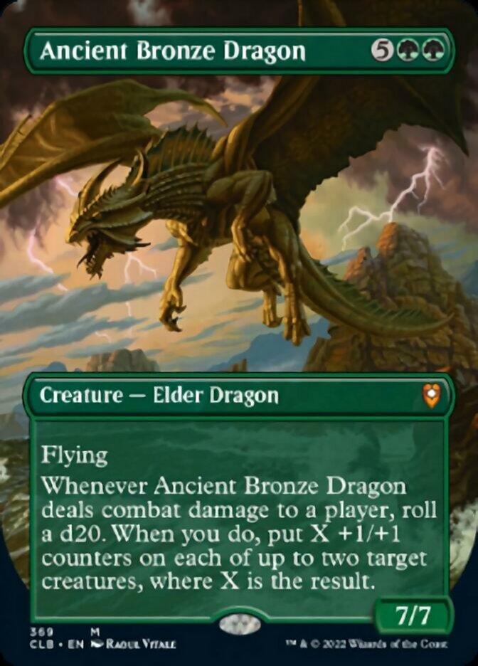 Ancient Bronze Dragon (Borderless Alternate Art) [Commander Legends: Battle for Baldur's Gate] | Gear Gaming Bentonville