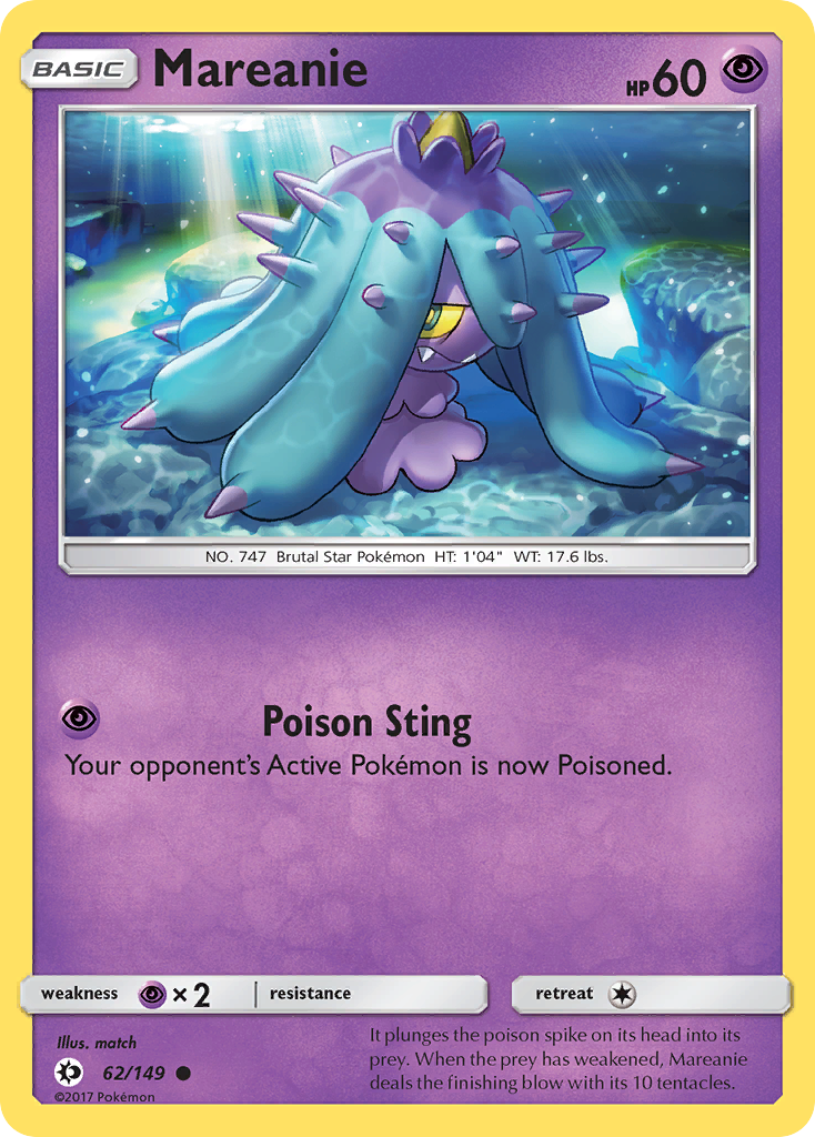 Mareanie (62/149) [Sun & Moon: Base Set] | Gear Gaming Bentonville