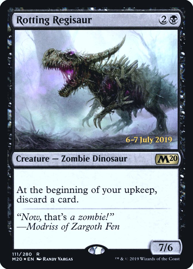 Rotting Regisaur  [Core Set 2020 Prerelease Promos] | Gear Gaming Bentonville