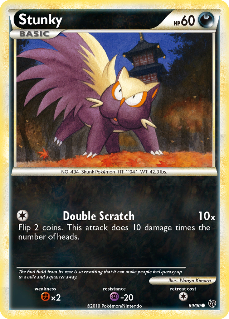 Stunky (69/90) [HeartGold & SoulSilver: Undaunted] | Gear Gaming Bentonville