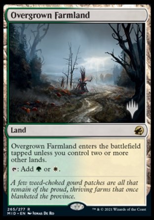 Overgrown Farmland (Promo Pack) [Innistrad: Midnight Hunt Promos] | Gear Gaming Bentonville