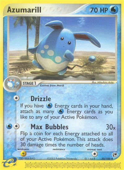 Azumarill (30/100) [EX: Sandstorm] | Gear Gaming Bentonville