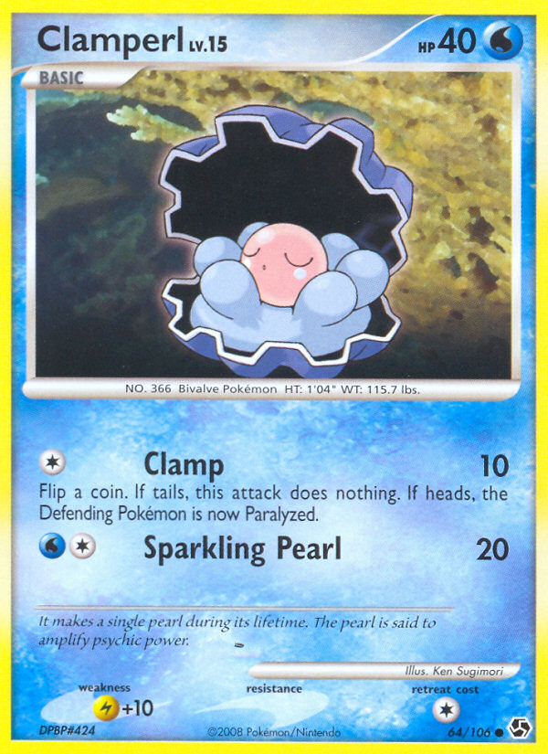 Clamperl (64/106) [Diamond & Pearl: Great Encounters] | Gear Gaming Bentonville