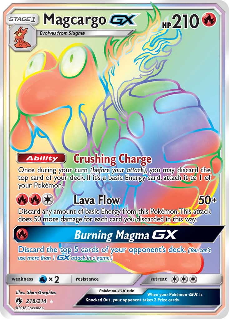 Magcargo GX (218/214) [Sun & Moon: Lost Thunder] | Gear Gaming Bentonville