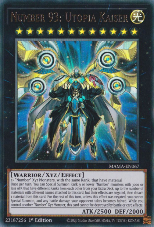 Number 93: Utopia Kaiser [MAMA-EN067] Ultra Rare | Gear Gaming Bentonville