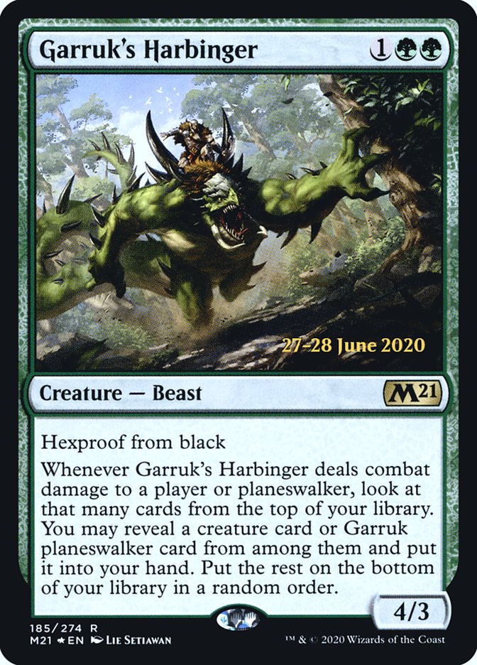 Garruk's Harbinger  [Core Set 2021 Prerelease Promos] | Gear Gaming Bentonville