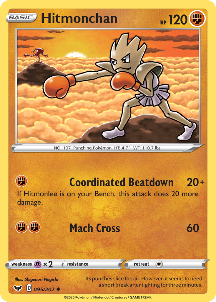 Hitmonchan (095/202) [Sword & Shield: Base Set] | Gear Gaming Bentonville