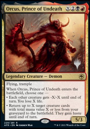 Orcus, Prince of Undeath (Promo Pack) [Dungeons & Dragons: Adventures in the Forgotten Realms Promos] | Gear Gaming Bentonville