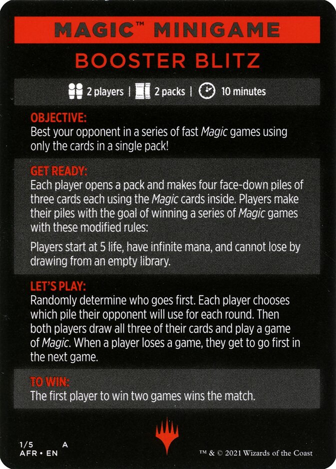 Booster Blitz (Magic Minigame) [Streets of New Capenna Minigame] | Gear Gaming Bentonville