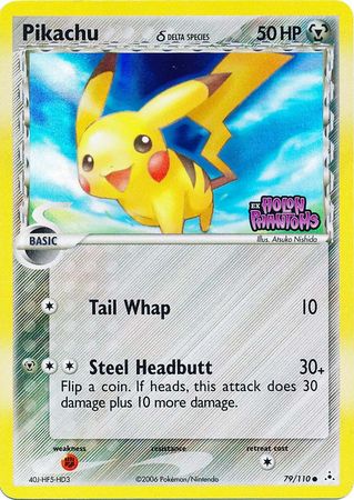 Pikachu (79/110) (Delta Species) (Stamped) [EX: Holon Phantoms] | Gear Gaming Bentonville