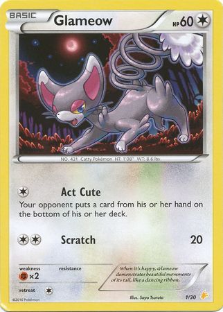 Glameow (1/30) [XY: Trainer Kit 3 - Pikachu Libre] | Gear Gaming Bentonville