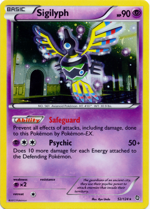 Sigilyph (52/124) (Cosmos Holo) [Black & White: Dragons Exalted] | Gear Gaming Bentonville