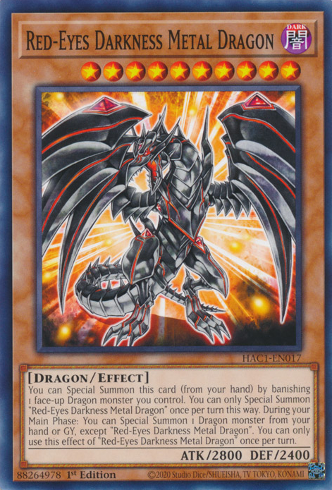 Red-Eyes Darkness Metal Dragon [HAC1-EN017] Common | Gear Gaming Bentonville