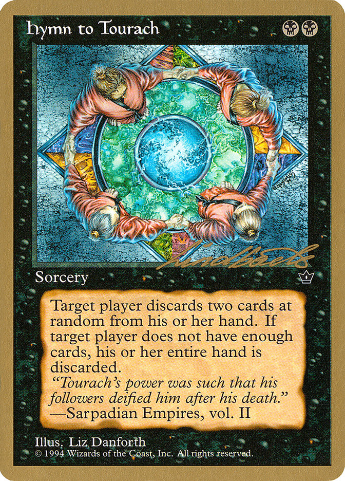 Hymn to Tourach (Circle) (Leon Lindback) [Pro Tour Collector Set] | Gear Gaming Bentonville