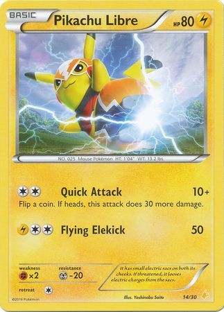 Pikachu Libre (14/30) [XY: Trainer Kit 3 - Pikachu Libre] | Gear Gaming Bentonville