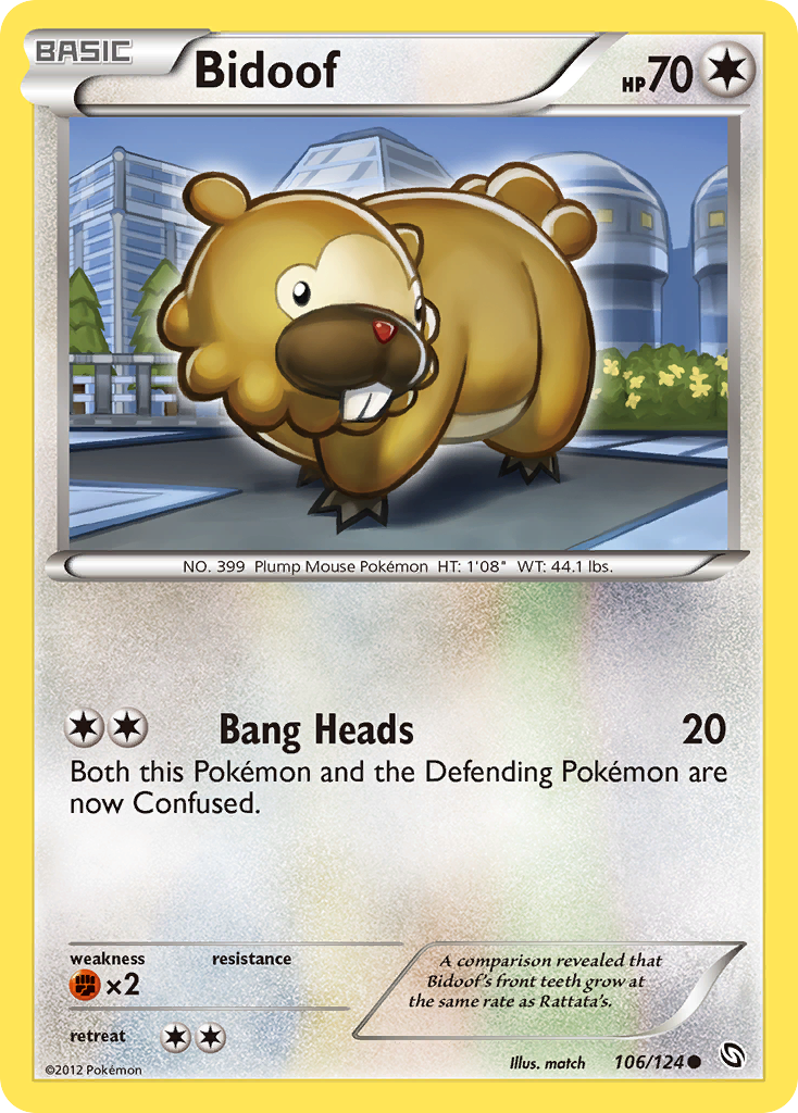 Bidoof (106/124) [Black & White: Dragons Exalted] | Gear Gaming Bentonville