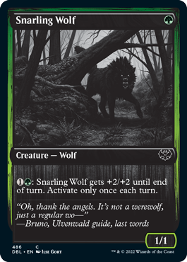 Snarling Wolf (486) [Innistrad: Double Feature] | Gear Gaming Bentonville