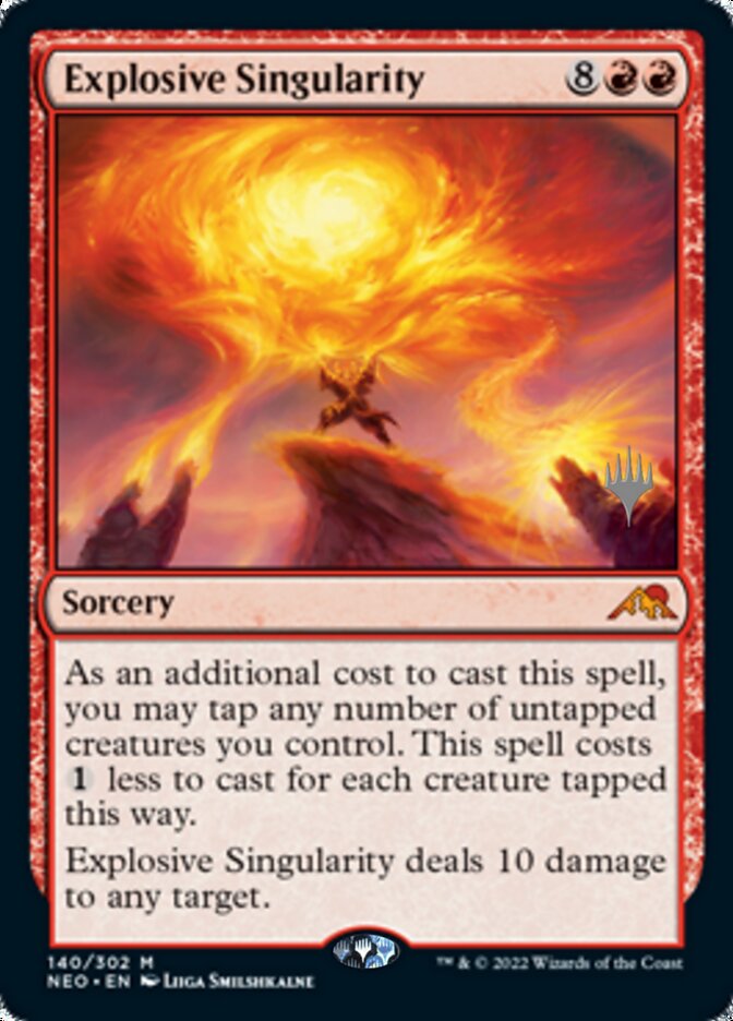 Explosive Singularity (Promo Pack) [Kamigawa: Neon Dynasty Promos] | Gear Gaming Bentonville